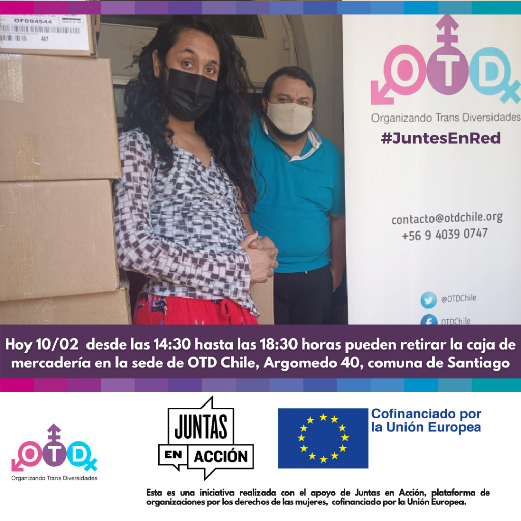 Tercera y cuarta entrega de ayuda a la comunidad trans y no binaria de la Región Metropolitana